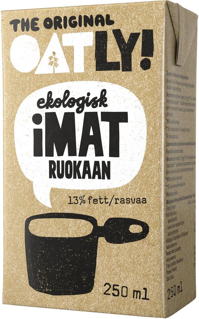 Oatly iMat Ruokaan Luomu 13% 2,5DL
