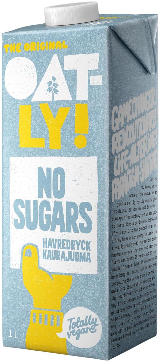 Oatly No Sugars Kaurajuoma 1,5% Rasvaa 1L