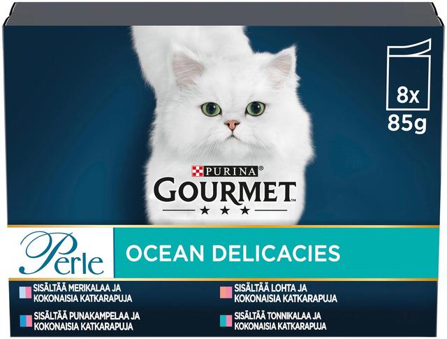 Gourmet 8x85g Perle Sea Delicacies lajitelma 4 varianttia kissanruoka