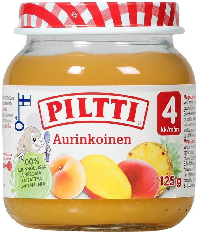 Piltti 125g Aurinkoinen hedelmäsose 4kk