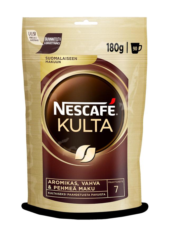 Nescafé Kulta 180g pikakahvi täyttöpussi