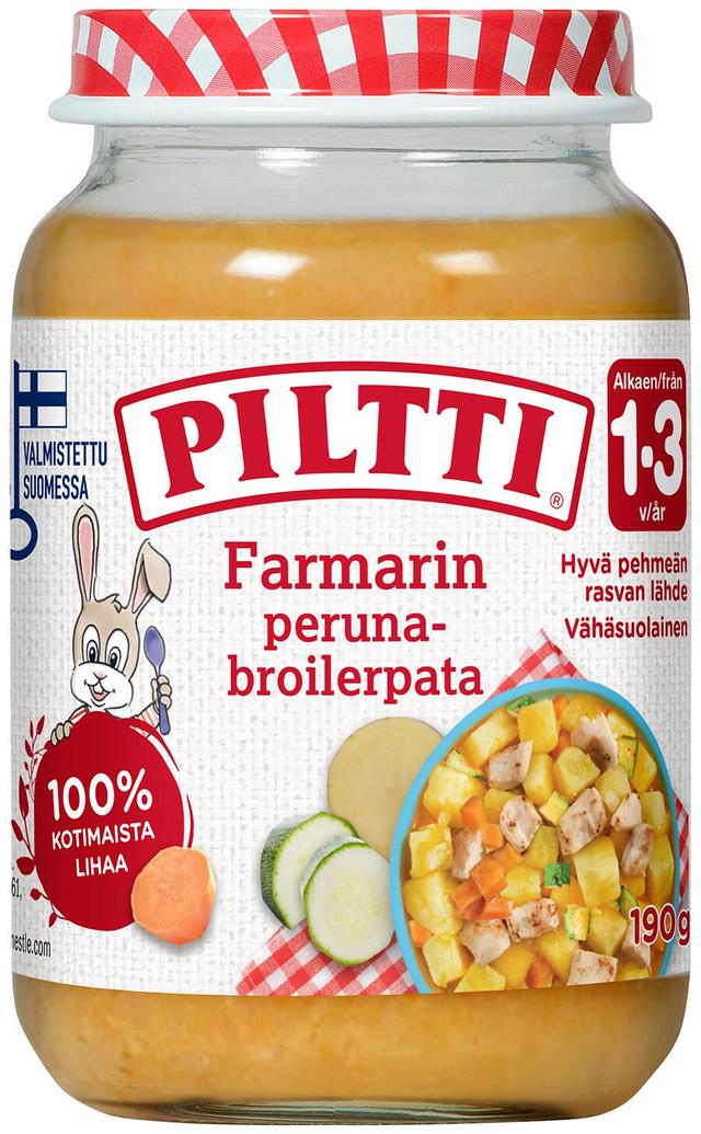 Piltti 190g Farmarin peruna-broilerpata lastenateria 1-3v