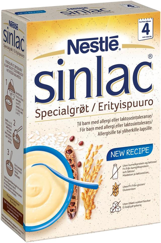 Nestlé Sinlac 500g Maidoton ja gluteeniton Riisipuuro 4kk