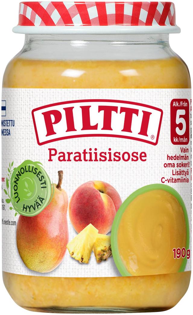 PILTTI 190g Paratiisisose hedelmäsose 5kk