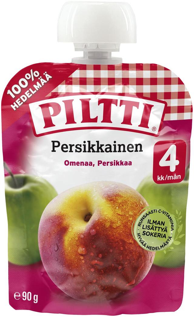 Piltti 90g Persikkainen Omena-persikkasose 4kk annospussi