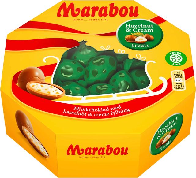 Marabou Hazelnut&Creme treats konvehteja 144g