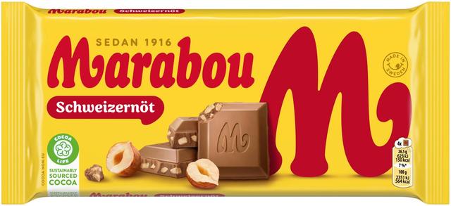 Marabou Schweizernöt suklaalevy 200g