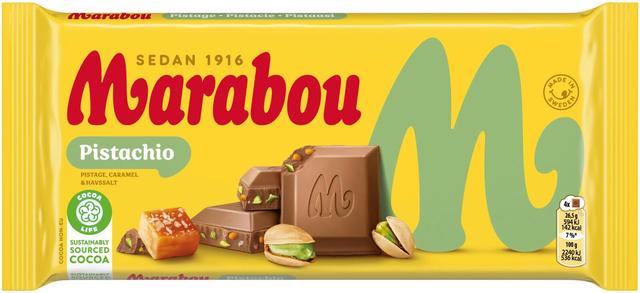 Marabou Pistachio caramel & sea salt suklaalevy 185g