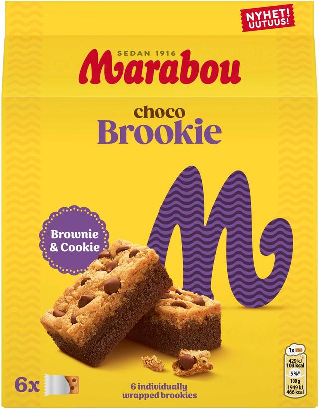 Marabou Brookie Leivonnaiset 132g