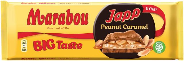 Marabou BigTaste Japp Peanut Caramel suklaalevy 276g