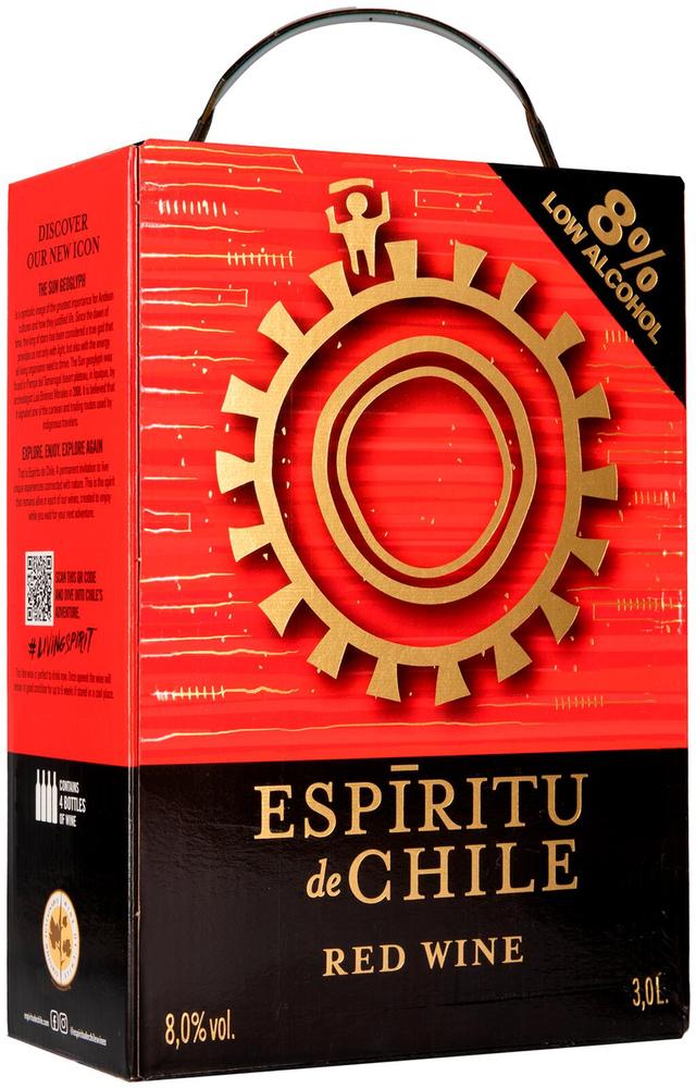 Espiritu de Chile Red 8,0 til-% 3L BIB