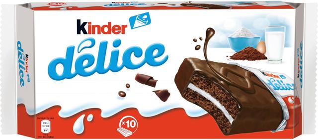 Kinder Délice suklaakakkupala maitoisalla täytteellä 390g (10kpl)