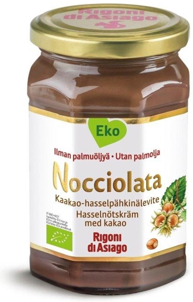 Rigoni di Asiago Nocciolata Luomu Kaakao-hasselpähkinälevite 270g