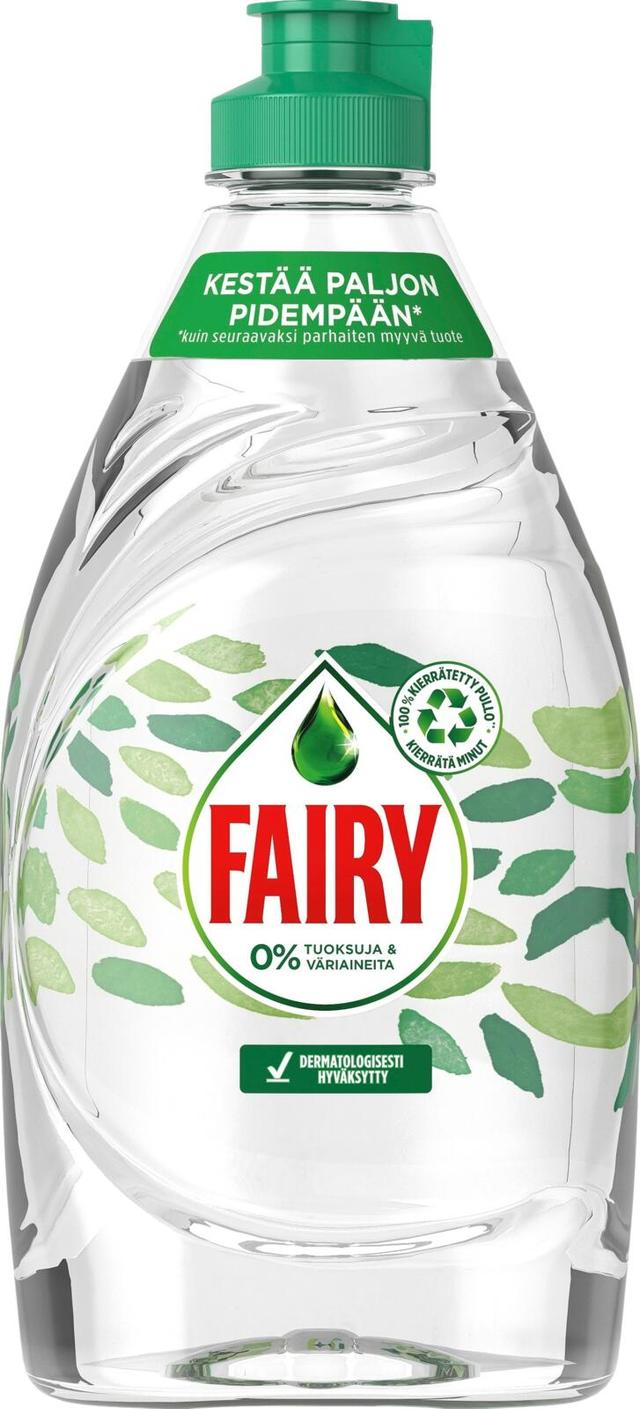 Fairy astianpesuaine 450ml 0% tuoksuja & väriaineita