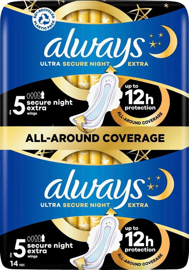 Always Ultra Secure Night Extra S5 with wings terveysside