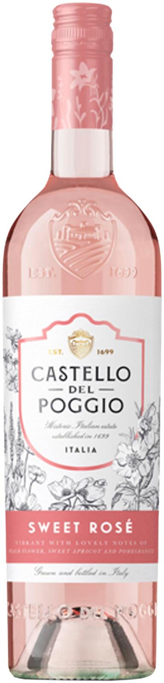 Castello del Poggio Sweet Rosé 7% IGT 75cl plo roseeviini