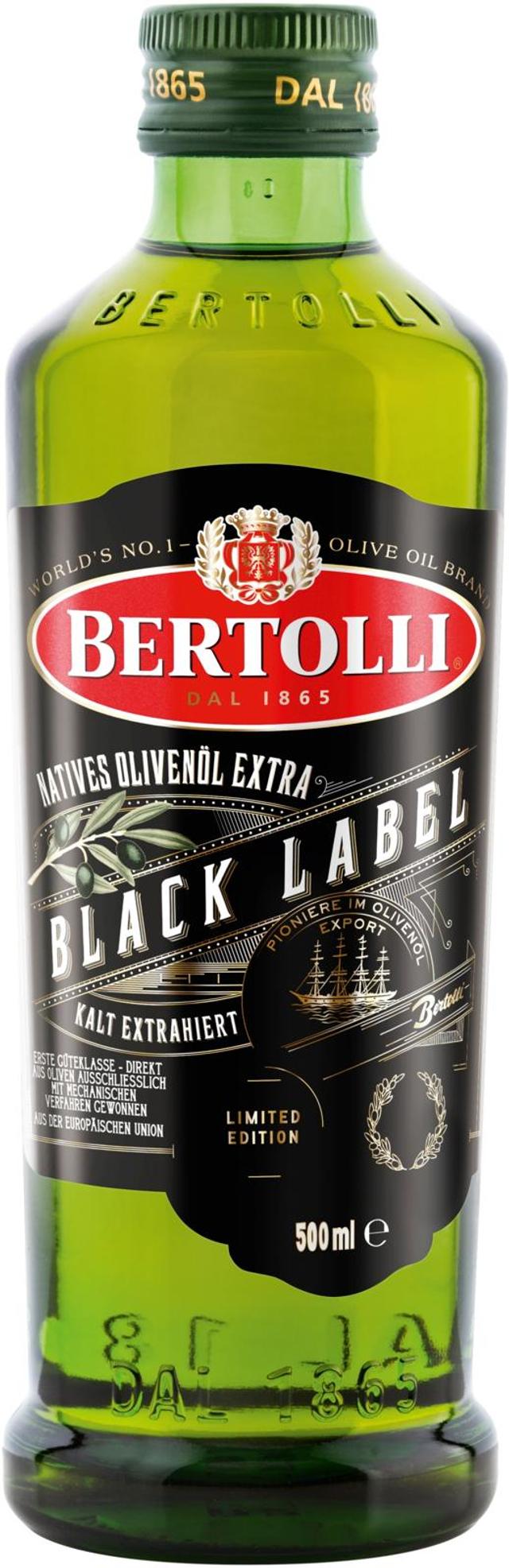 Bertolli Black Label ekstra-neitsytoliiviöljy 500ml