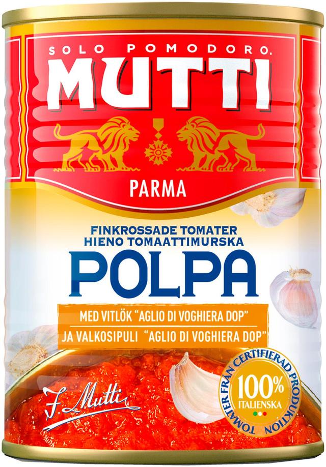 Mutti Polpa valkosipuli hieno tomaattimurska 400g