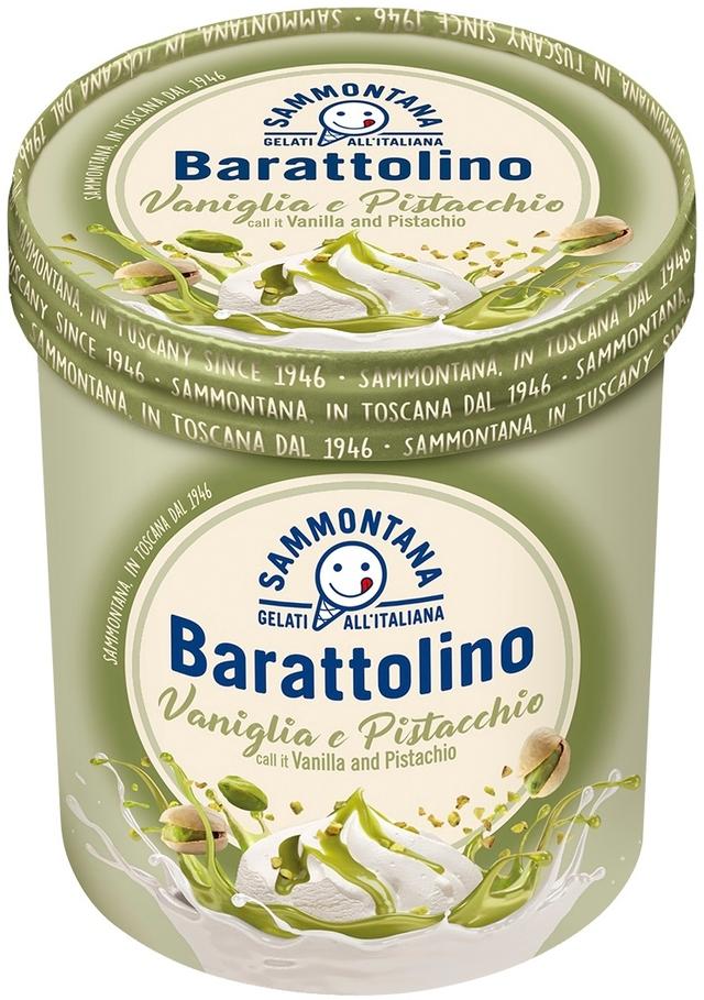 Sammontana Barattolino Vanilja-Pistaasi jäätelö 0,8L