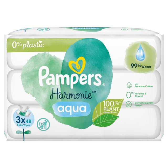 Pampers Harmonie Aqua 144kpl puhdistuspyyhe