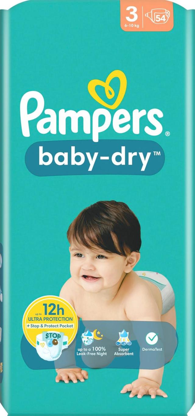 Pampers Baby Dry S3 6-10kg 54kpl vaippa