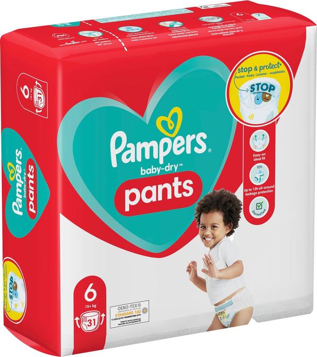 Pampers 31kpl Baby Dry Pants S6 15+ kg housuvaippa