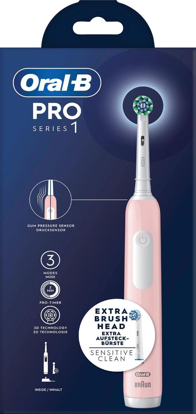 Oral-B PRO Series1 Pink sähköhammasharja + extra vaihtoharja