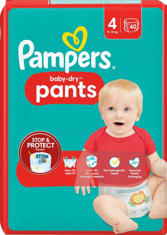 Pampers Baby Dry Pants S4 9-15kg 40kpl housuvaippa