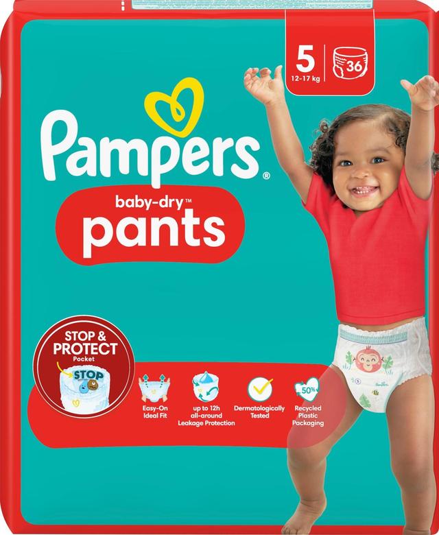 Pampers Baby Dry Pants S5 12-17kg 36kpl housuvaippa
