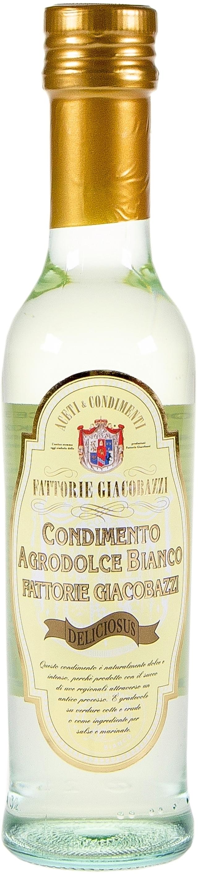 Fattorie Giacobazzi Italialainen balsamiviinietikka valkoinen 250ml