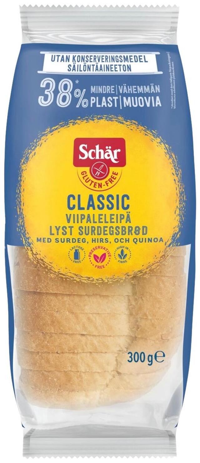 Schär 300g Classic Vaalea viipaleleipä gluteeniton