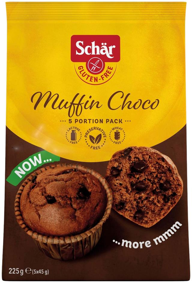 Schär 225g Muffin Choco Suklaamuffinssi gluteeniton