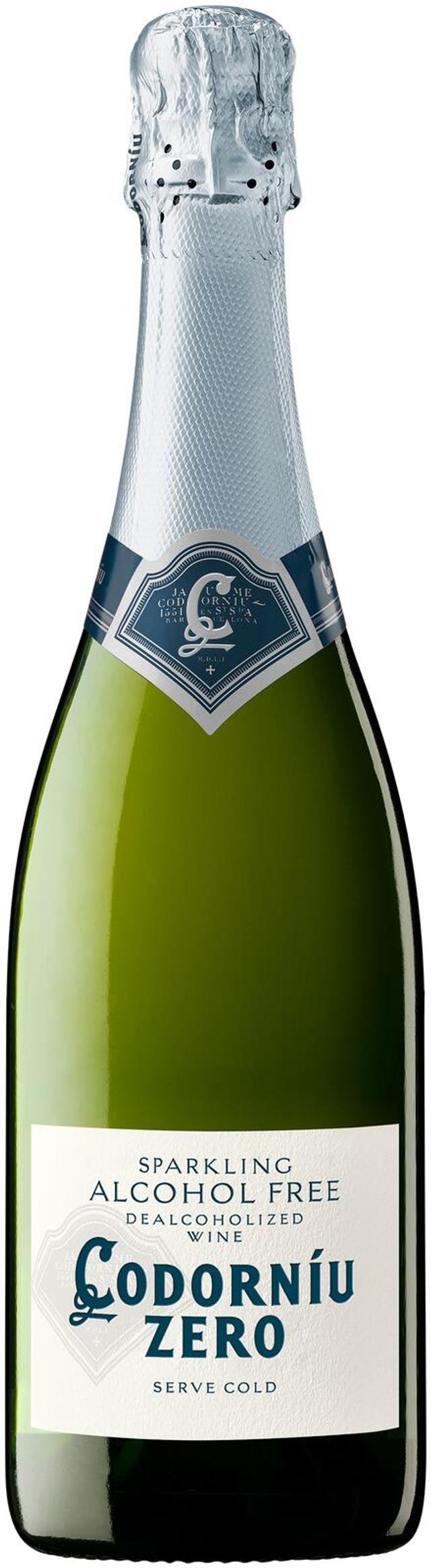 Codorniu Sparkling Zero 0,5% 75cl plo