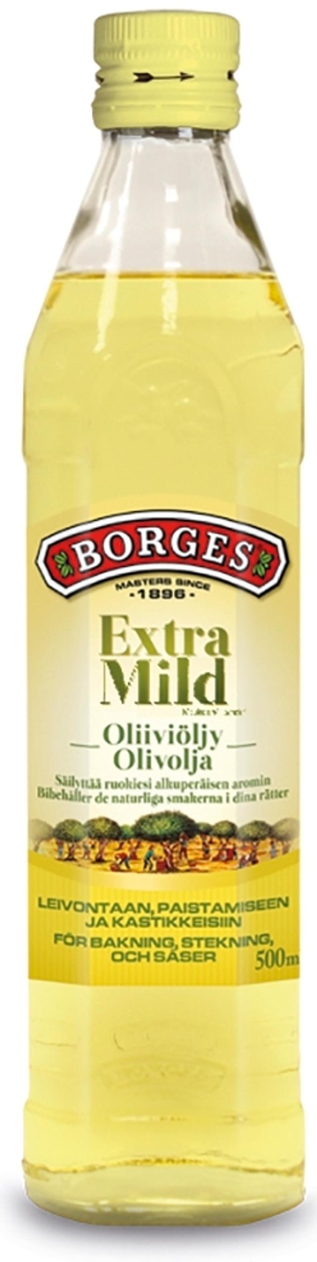 500ml Borges Extra Mild mieto oliiviöljy