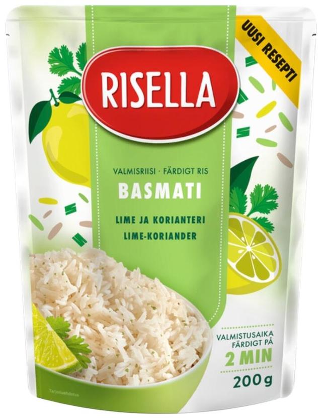 Risella basmatiriisi lime-korianteri 200g valmisriisi