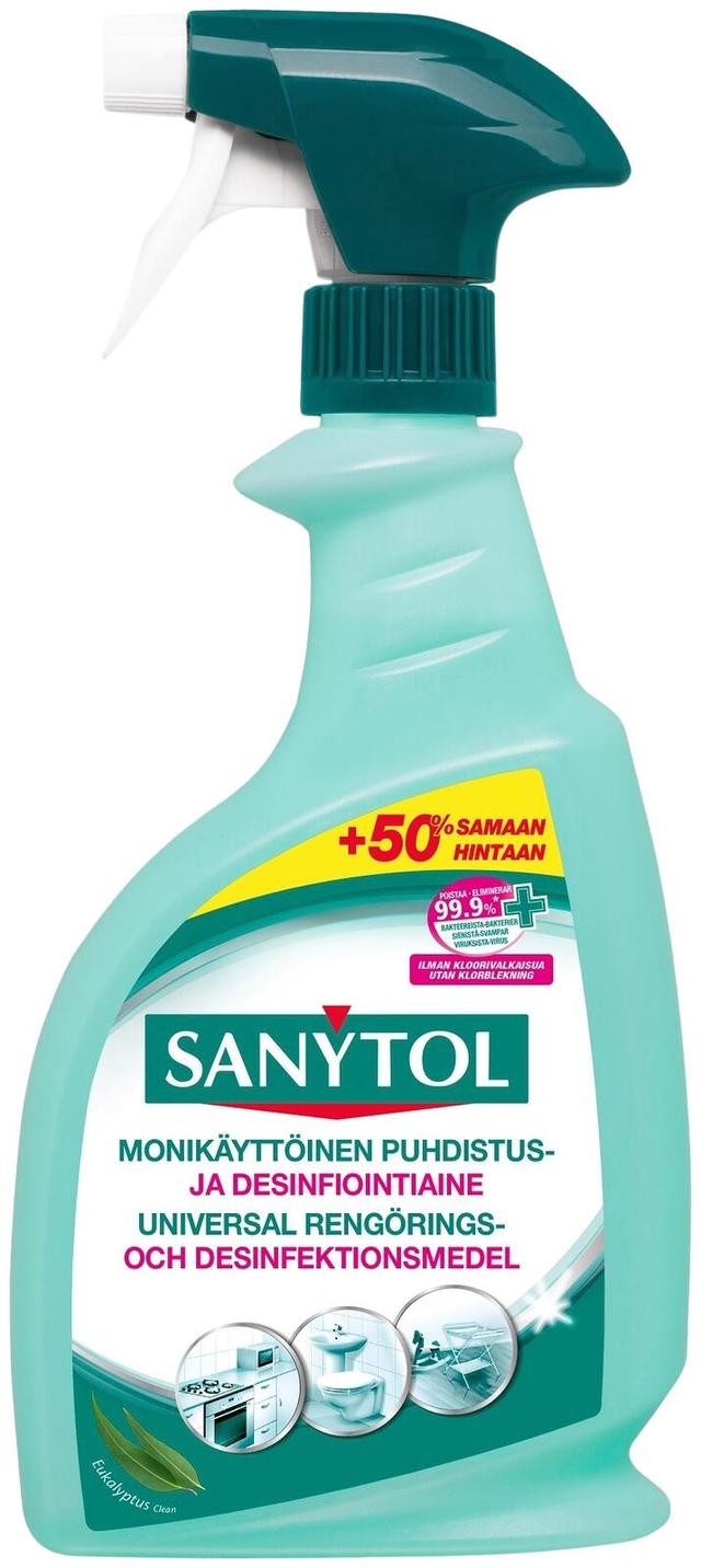 Sanytol 750ml Monikäyttöinen puhdistus- ja desinfiointiaine
