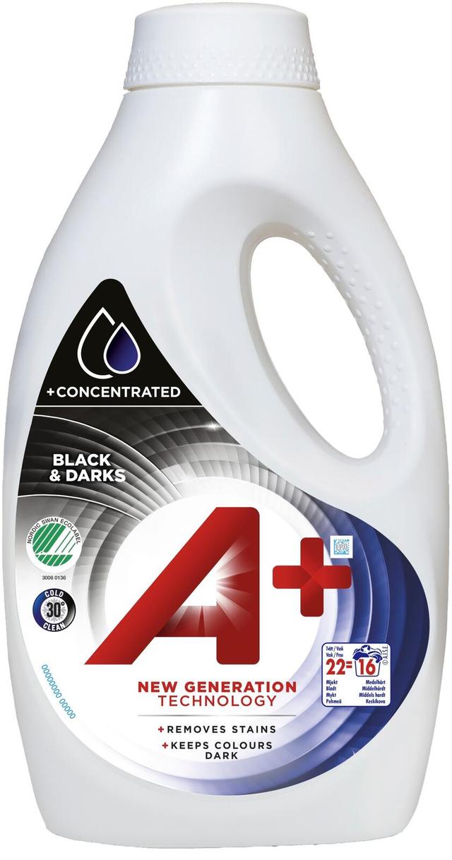 A+ 880ml Black pyykinpesuneste