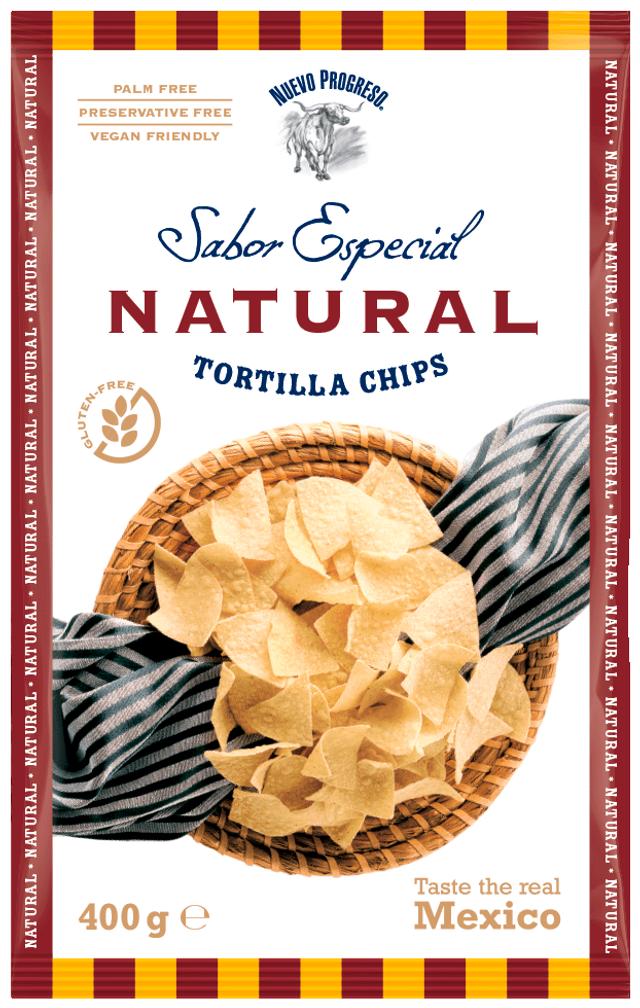 Nuevo Progreso Sabor Especial Natural Tortilla Chips suolatut maissilastut 400g pussi