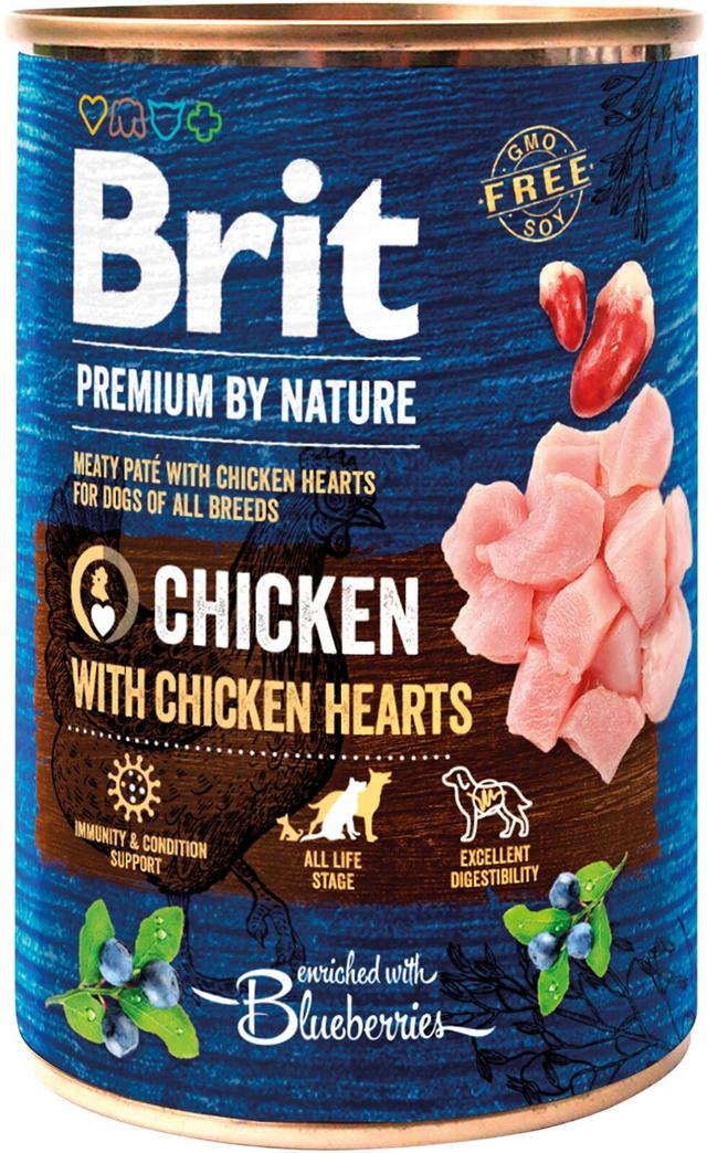 Brit Premium by Nature Kana-sydän 400 g