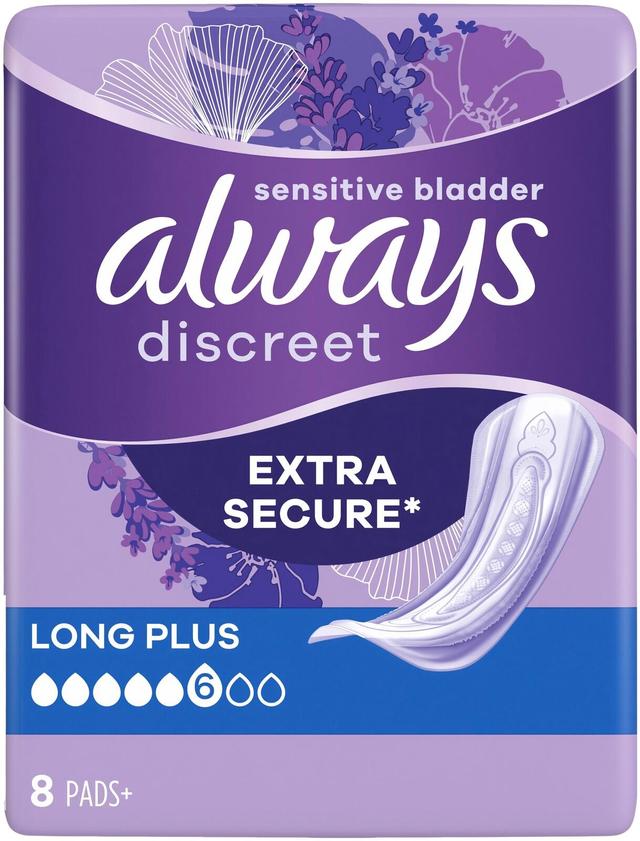 Always Discreet Long Plus 8kpl inkontinenssiside