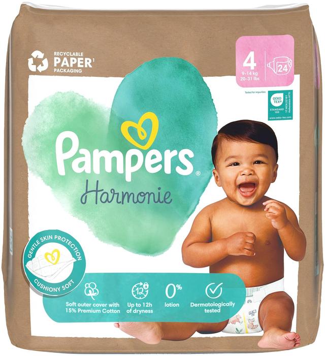 Pampers Harmonie S4 9-14 kg 24kpl vaippa