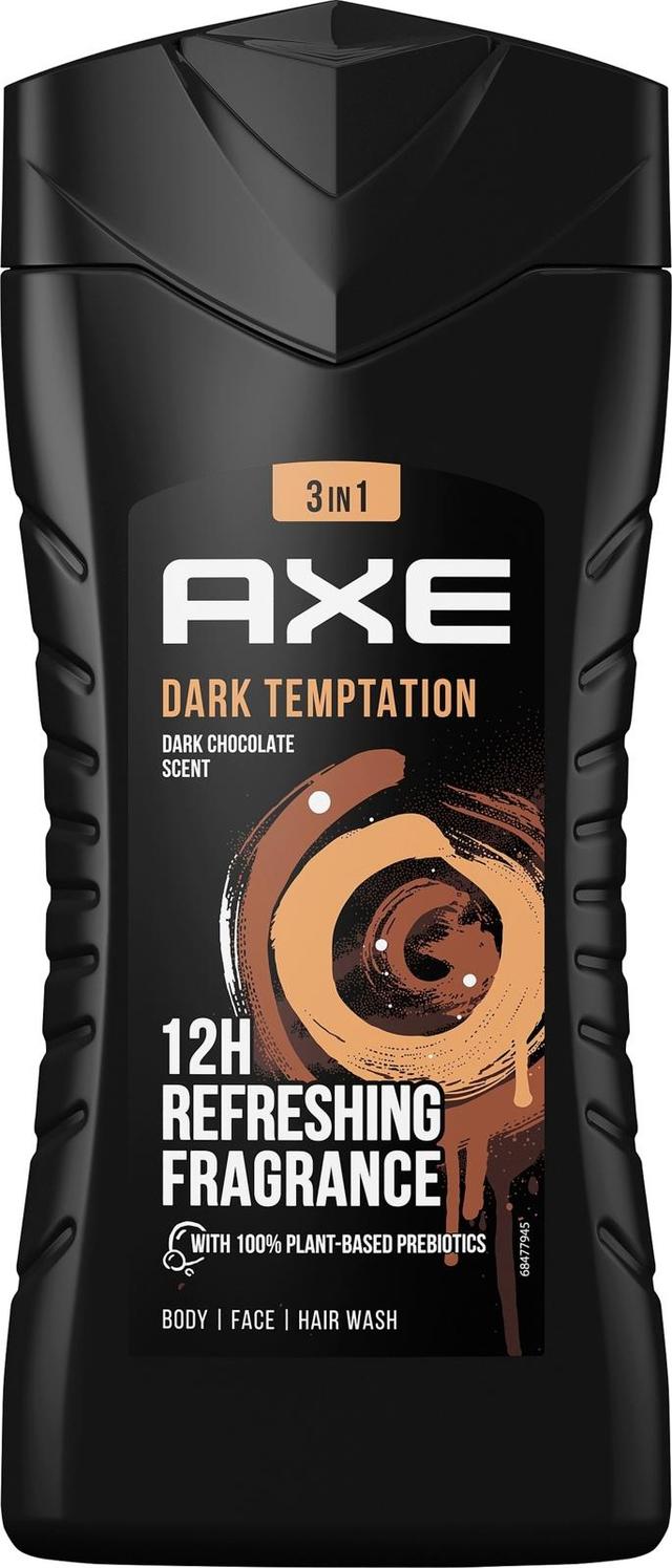 Axe Suihkusaippua antaa raikkaan tunteen koko päiväksi Dark Temptation 12 tunnin vastustamaton tuoksu 250 ml