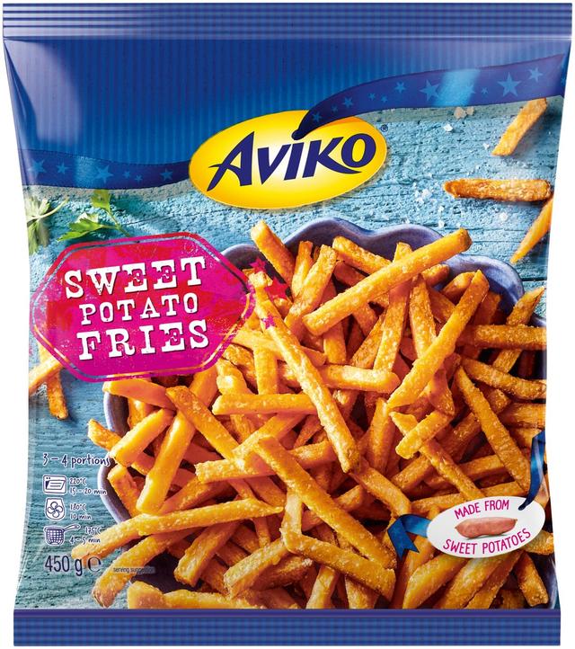 Aviko Sweet Potato Fries kuorrutetut Bataattiranskalaiset 450g