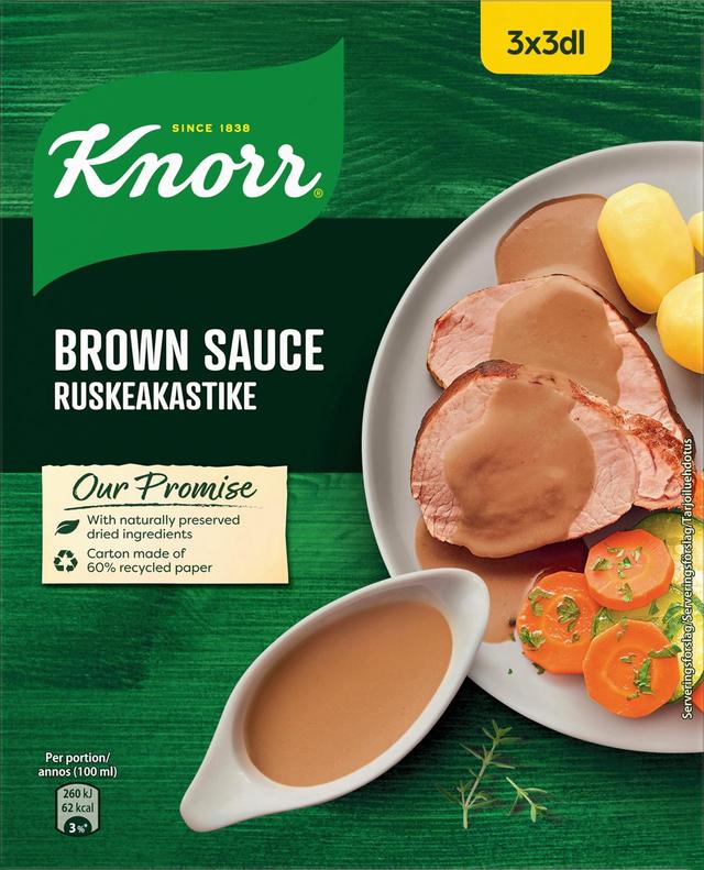 Knorr Ruskeakastike Kastikeaines 3x22g