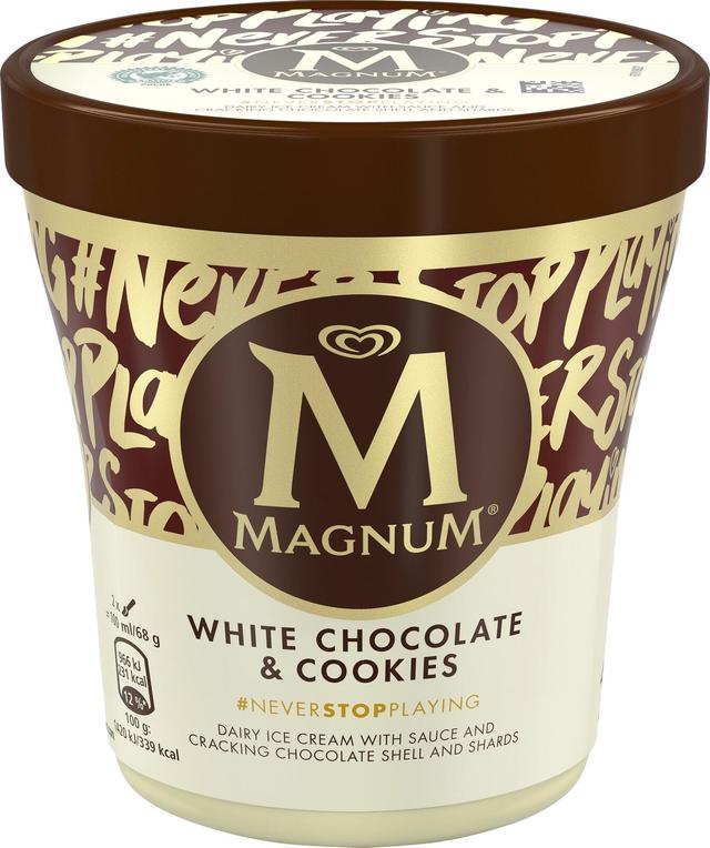 Magnum White Chocolate & Cookies Jäätelö 440ml/300g