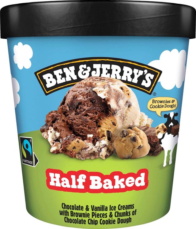 Ben & Jerry's jäätelöpakkaus Half Baked 465ml/406g