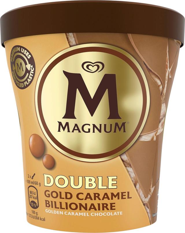 Magnum Double Gold Caramel Billionaire Jäätelö 440ml/303g