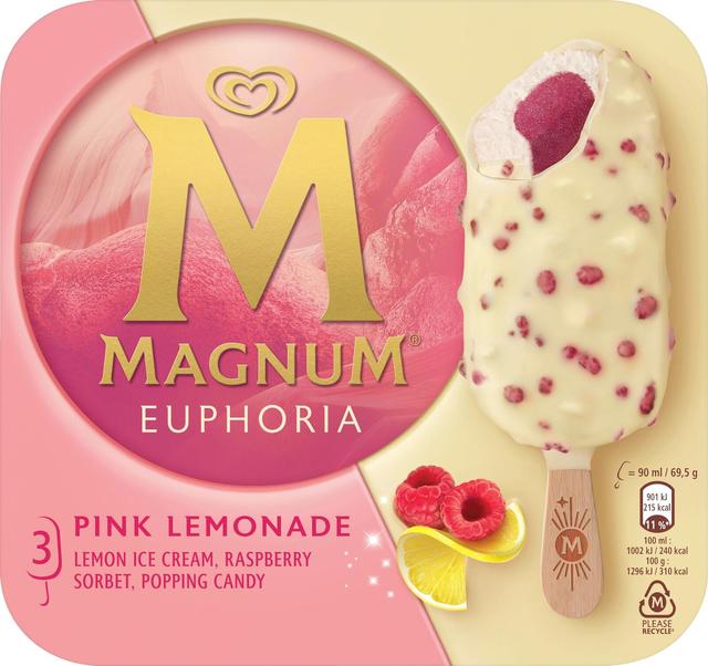 Magnum Euphoria Jäätelö Monipakkaus 270 ml/208 g 3 kpl