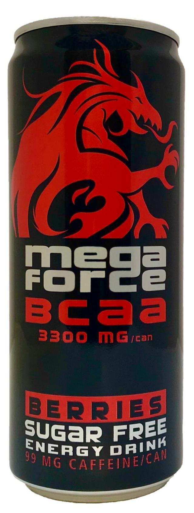 Megaforce 0,33l BCAA marjat sokeriton energiajuoma
