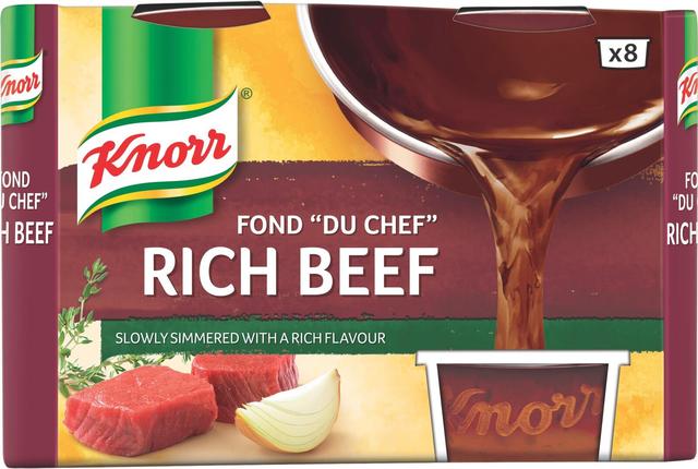 Knorr Tumma naudanliha-annosfondi Fond "du Chef" 8x28g